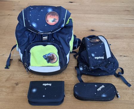 Ergobag Set Schulrucksack, Etuis & Turnsack