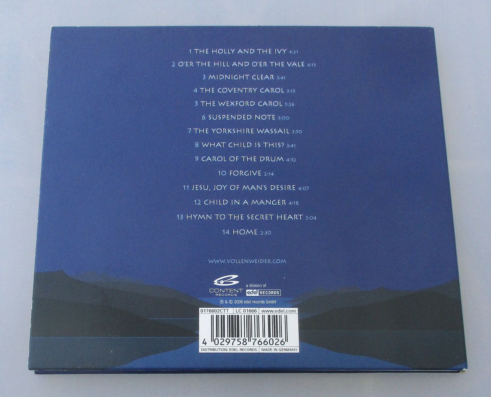 CD: ANDREAS VOLLENWEIDER & CARLY SIMON - Midnight Clear – Usato da Wattwil venduto da Muriel11 1