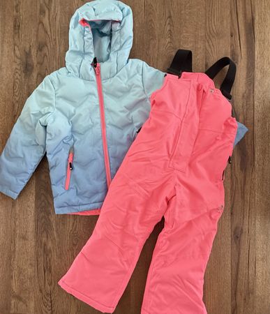 Skianzug Set Mädchen Jacke und Hose neuwertig; Gr. 110