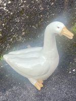 Keramik grosse Gans, Gartendekoration, Vintage, Unikat