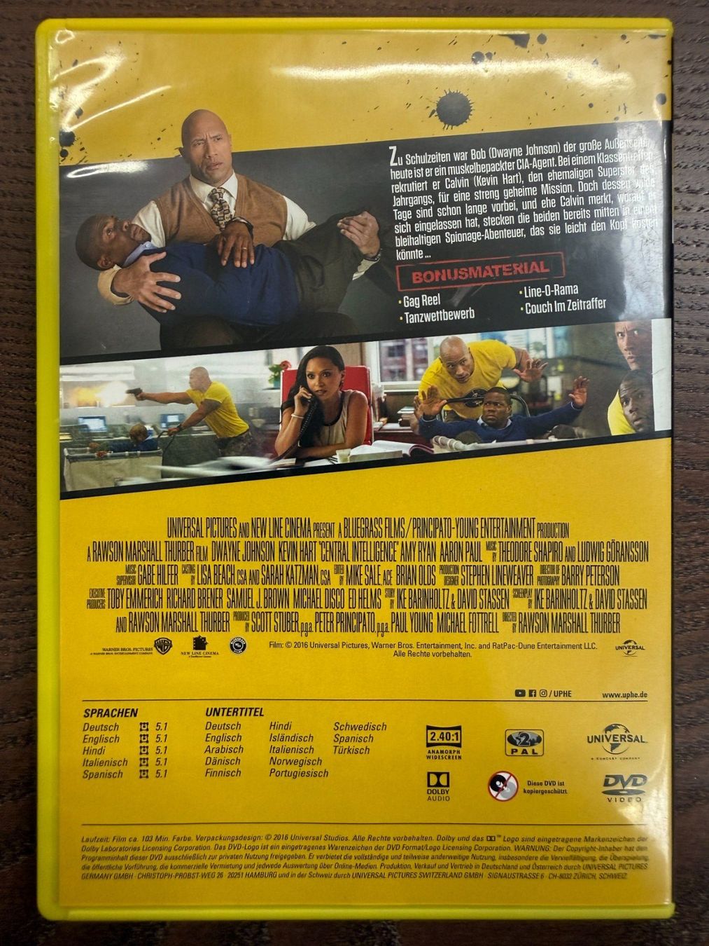 Alle DVDs: Central Intelligence – Gebraucht aus Zürich von FilmFreunde 1