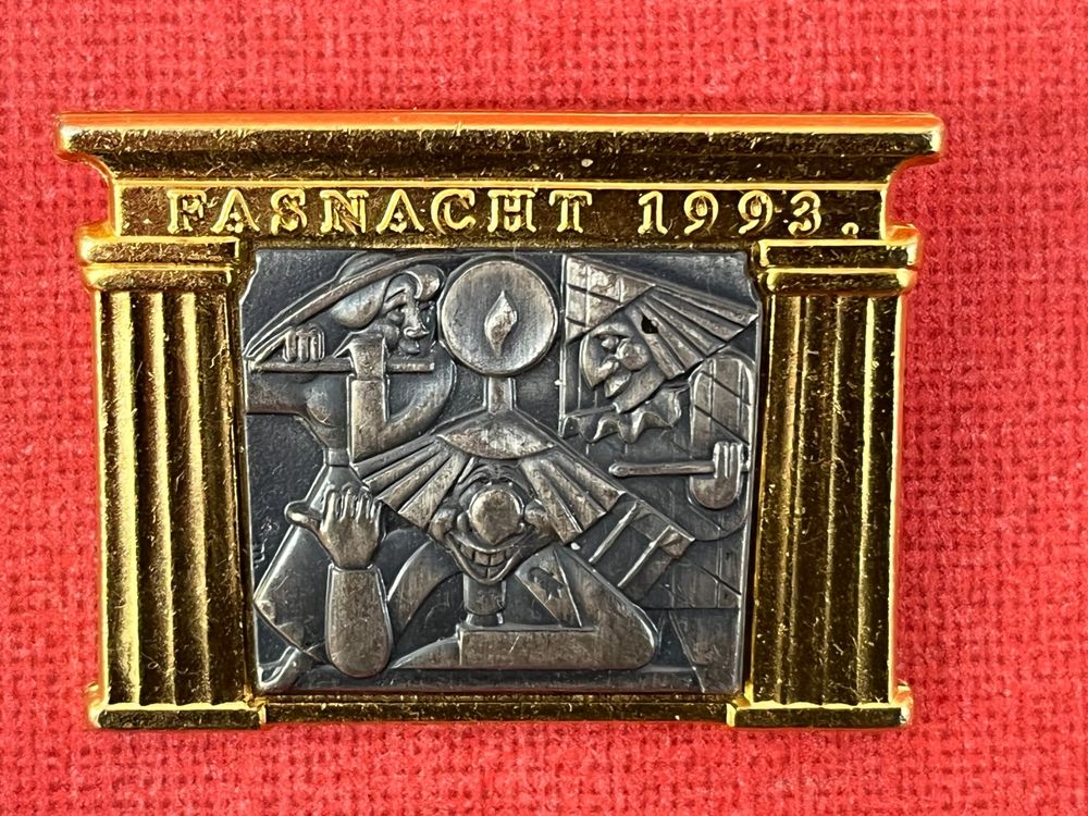 Basler Fasnacht Plakette 1993 Gold | Kaufen Auf Ricardo