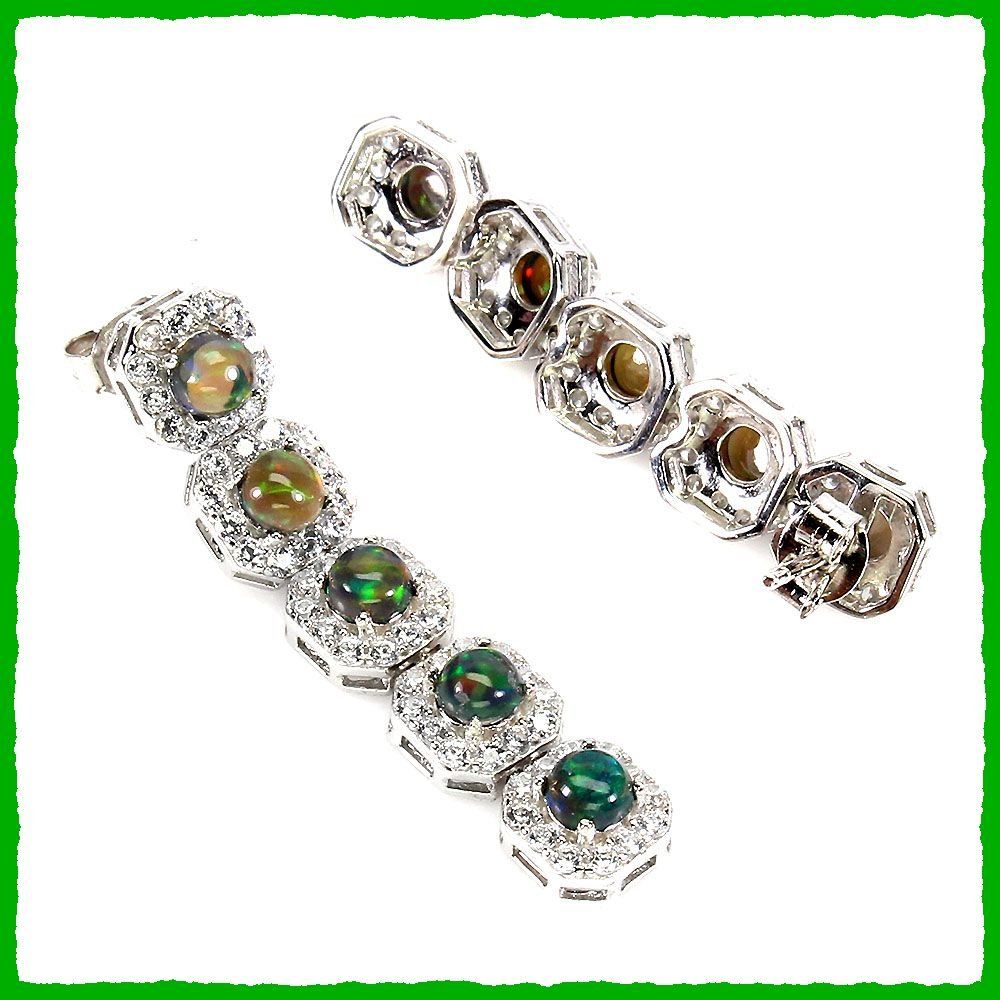 Orecchini pendenti & Orecchini a lobo: BLACK OPAL, Schwarzer Opal Ohrhänger 925 Silber – Nuovo e nell'imballaggio originale da Oberglatt ZH venduto da Goldfee1 2