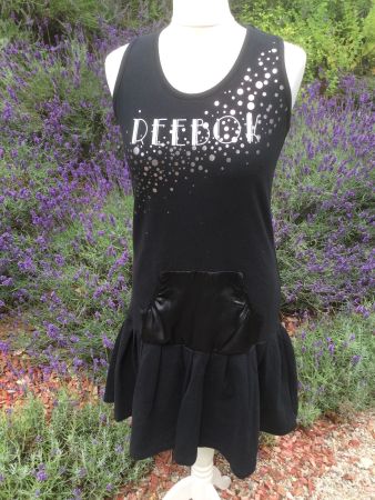 Robe noire REEBOK pour tennis, taille S/M, NEUF