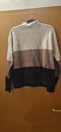 3-farbiger Pullover M
