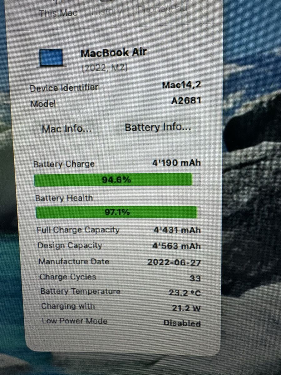 Apple Notebook: MacBook Air 2022 (M2) – Difettoso da Adliswil venduto da Busys 2