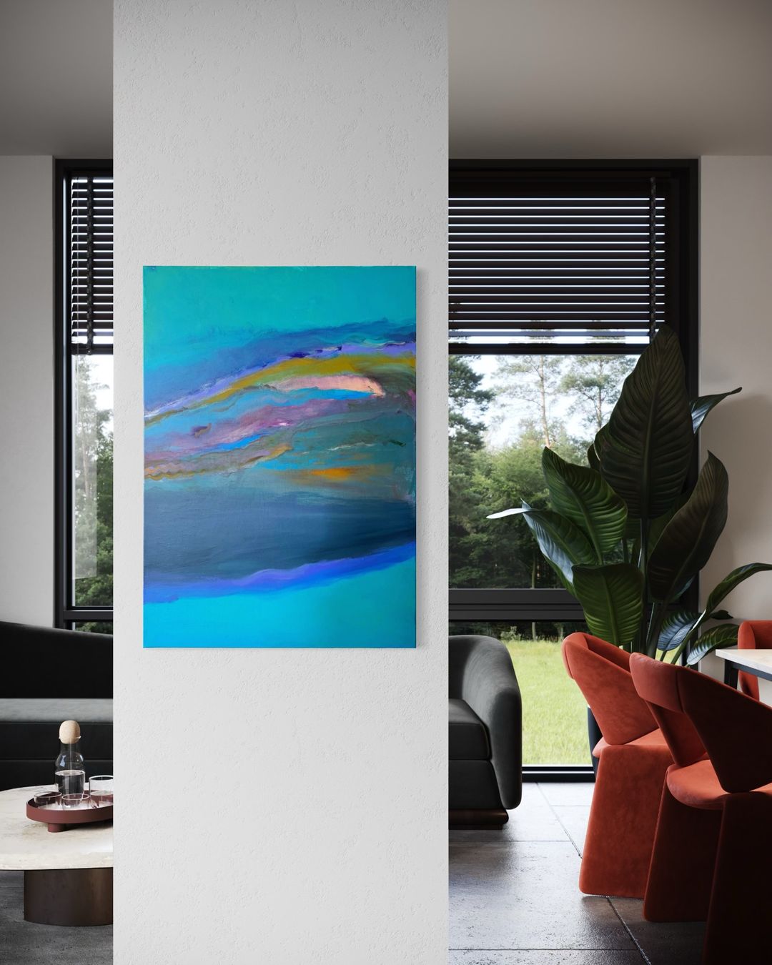 Dipinti: Original Abstract Painting on Canvas - "Blue Dream" – Nuovo (secondo la descrizione) da Zürich venduto da alieacelina 2