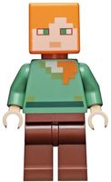 LEGO Minecraft min017 Alex - Reddish Brown Legs