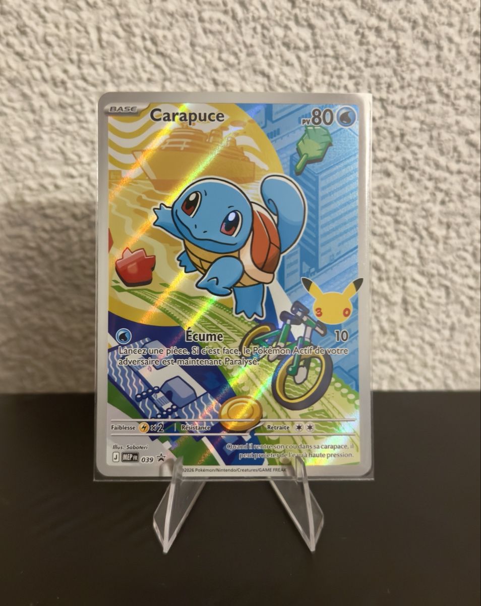 Pokémon Carte collezionabili: Carte Pokémon Promo Mega Évolution - Carapuce /FR – Nuovo (secondo la descrizione) da Marin-Epagnier venduto da ArHofm