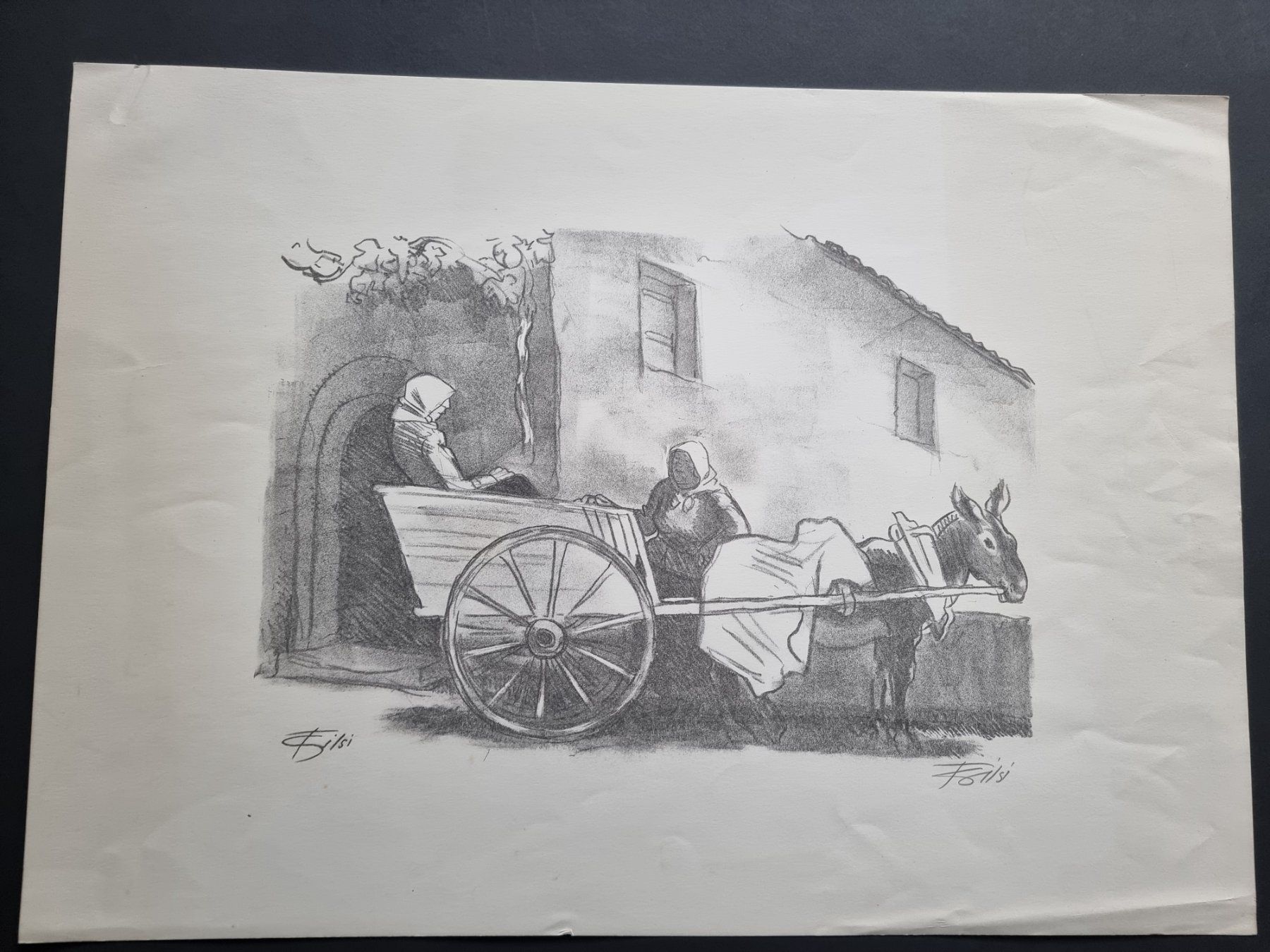 Grafiken & Lithographien: F.BILSI LITHOGRAPHIE SIGNIERT BLATTGRÖSSE 46X33CM – Gebraucht aus Gersau von grafik-kunst 1