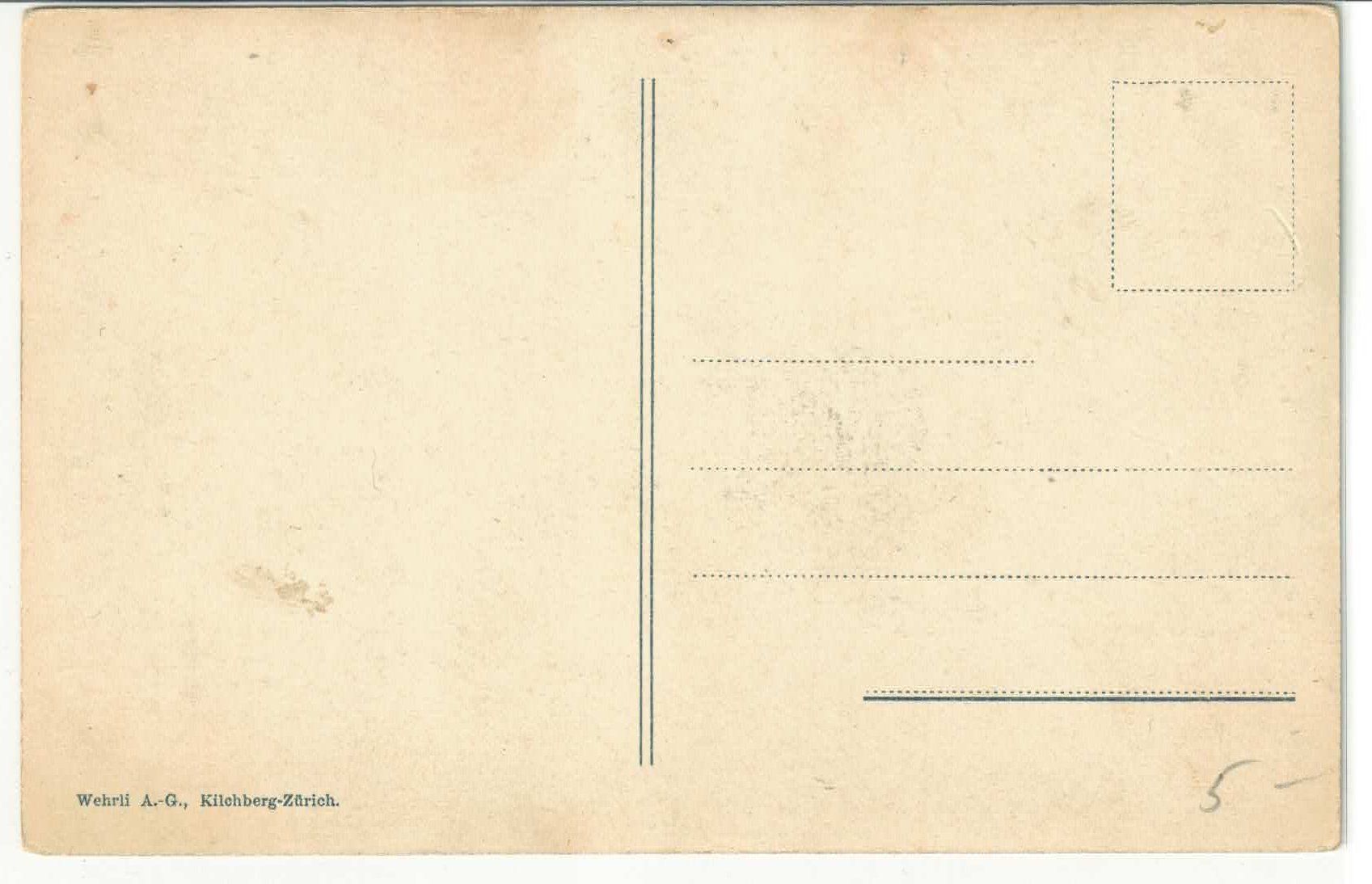 Ansichtskarten: Luzern - Die Hofkirche - animee - Litho – Gebraucht aus Ettingen von Kartenplanet 1