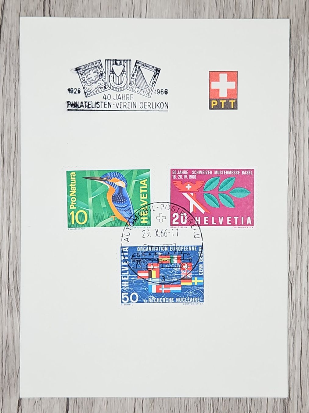 Tutti i francobolli: CL21 PTT Suisse 1966 – Usato da Cousset venduto da Patrick_Collections