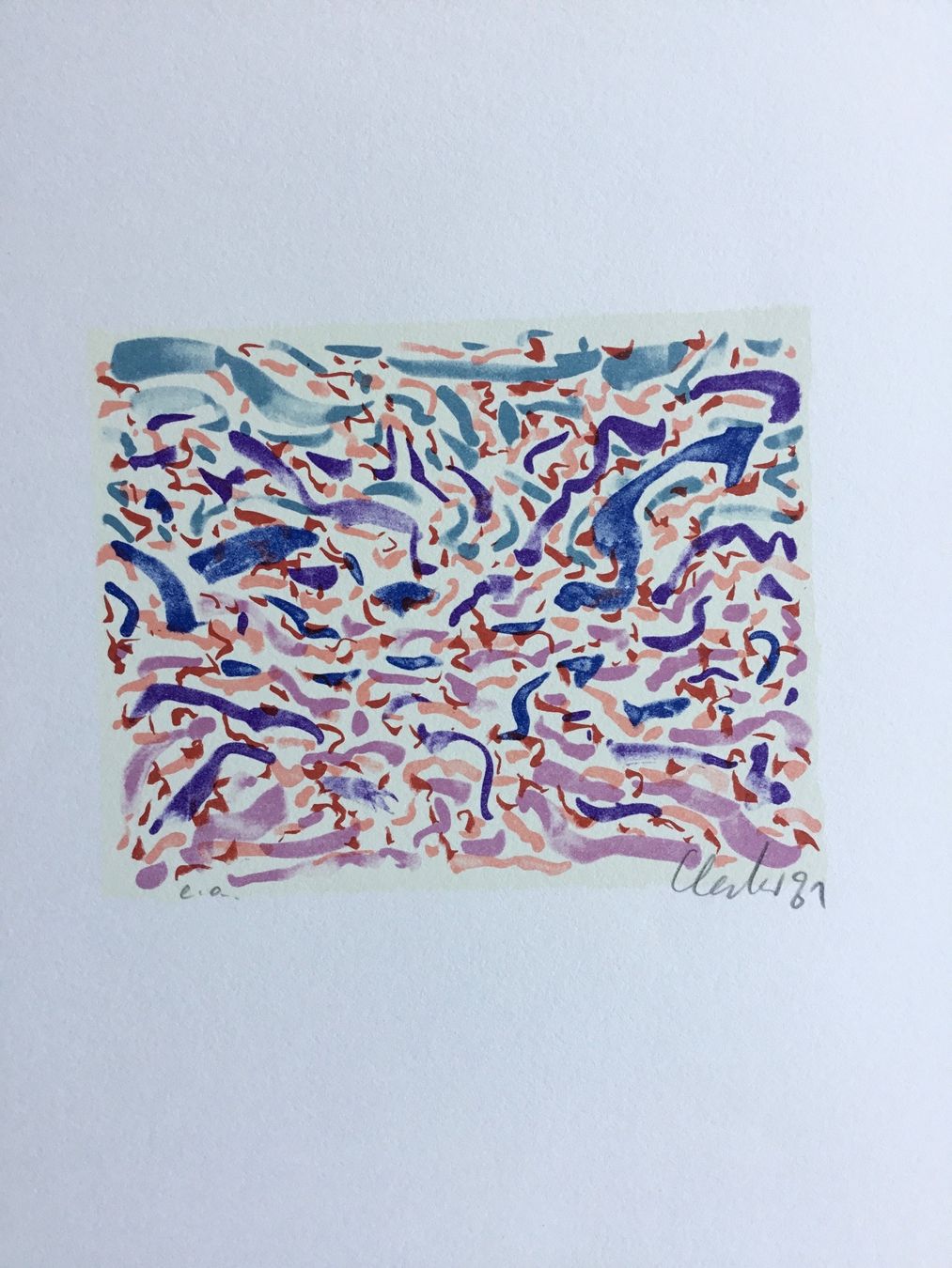Grafica & Litografie: Günther Uecker | Original-Farblithografie, handsigniert – Nuovo (secondo la descrizione) da Eggersriet venduto da Wiese61 1