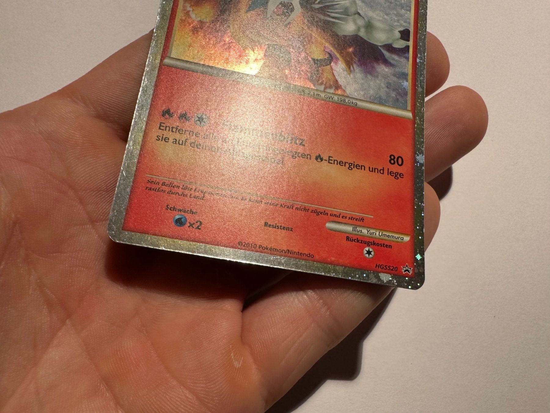 Pokémon Carte collezionabili: Entei holo HGSS Promo DE – Usato da Hagendorn venduto da Pokecollectorch 1