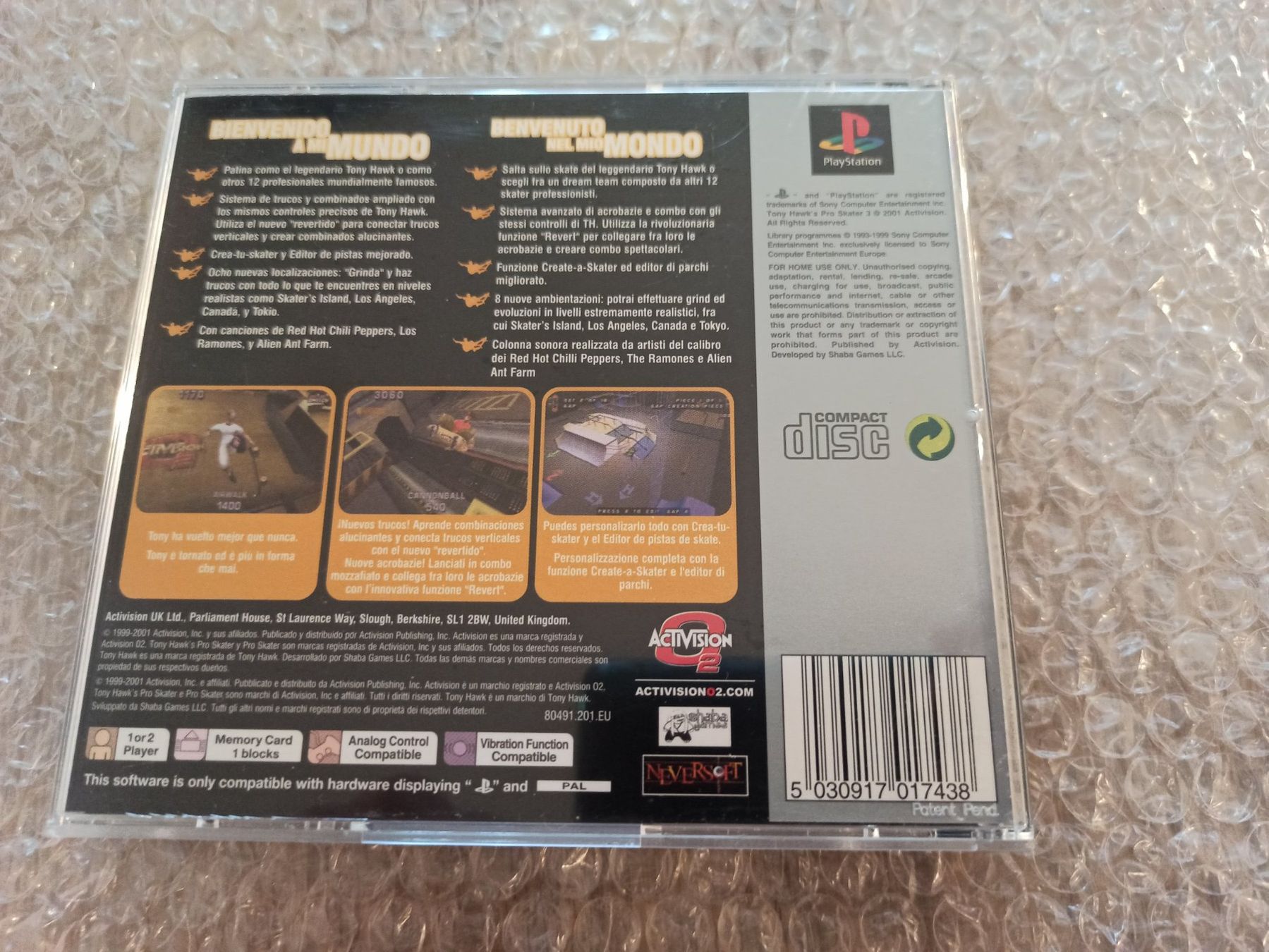 Giochi: Tony Hawk's Pro Skater 3 PS1 – Usato da Oberweningen venduto da mar_87mx 1