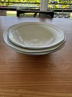 3 tiefe Teller Winterling Marktleuthen Bavaria 23cm