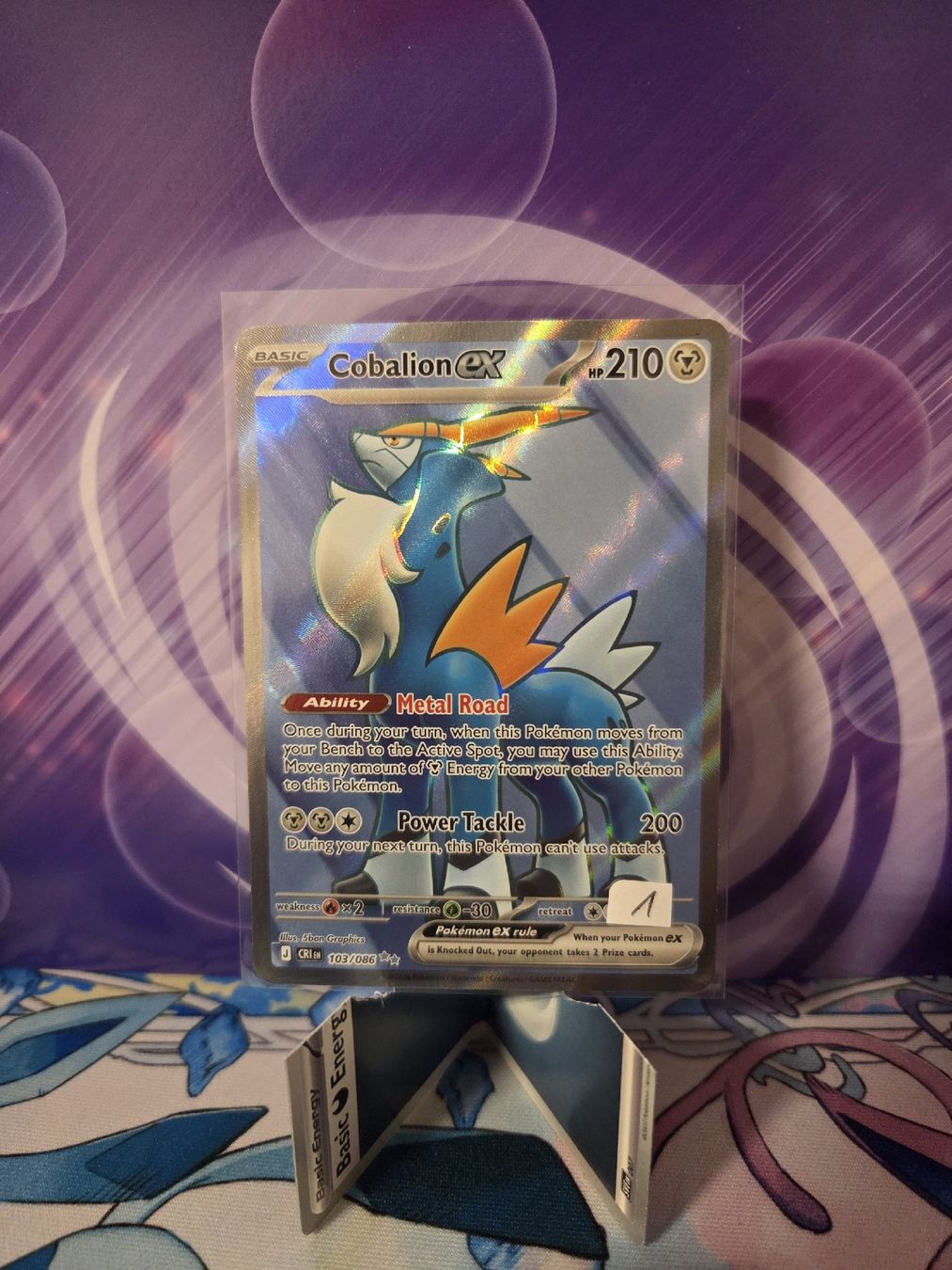Pokémon Carte collezionabili: Pokemon Cobalion Ex CRI 103 EN – Usato da Biberist venduto da Ang385