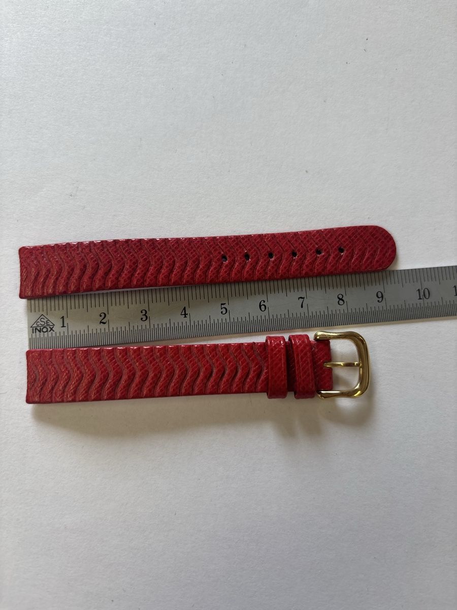 Ebel Armbänder & -reifen: Ebel Armband Leder 13x11mm rot – Neu (gemäss Beschreibung) aus Varen von Brico41