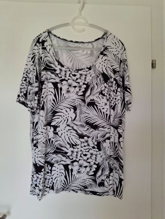 T-Shirt schwarz-weiss, Grosse Grössen