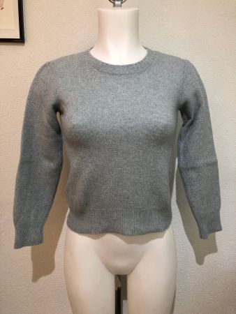 A.P.C. Paris Pullover Gr XS 78% Wolle hellblau-grau