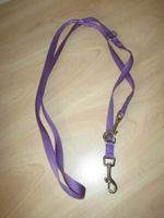 NYLON HUNDELEINE VON NOBY LILA 3 FACH VERSTELLBAR CA 200CM