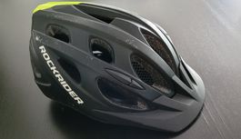 Fahrradhelm Rockrider Teen MTB 500 Fluo Grösse S, 51-56 cm