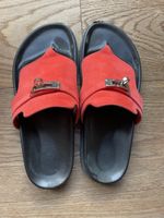 HERMÈS Empire Sandalen, Kelly Buckle, Gr 40, rot, mit Box! 