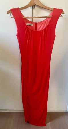 Neuwertiges oranges René Lezard Sommerkleid Gr. 34