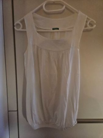 Benetton Oberteil weiss ohne Grösse (Gr. S?)