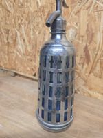Sodastream Flasche Bel-Fourtane blau Glas Metall Schutzkorb