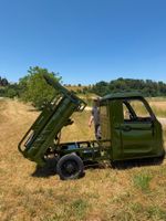 Cargo Hopper Elektro Lastenfahrzeug mit Kippmulde und Kabine