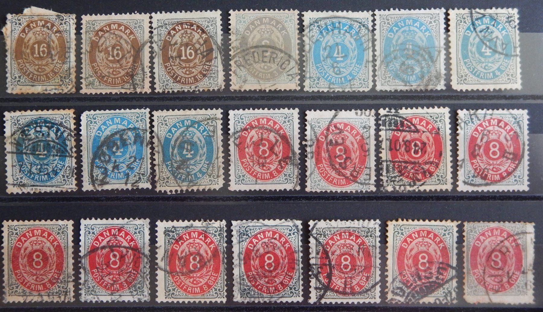 Tutti i francobolli: Dänemark Lot mit alten Werten IV – Usato da Zürich venduto da Muehlekauf