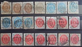 Dänemark Lot mit alten Werten IV
