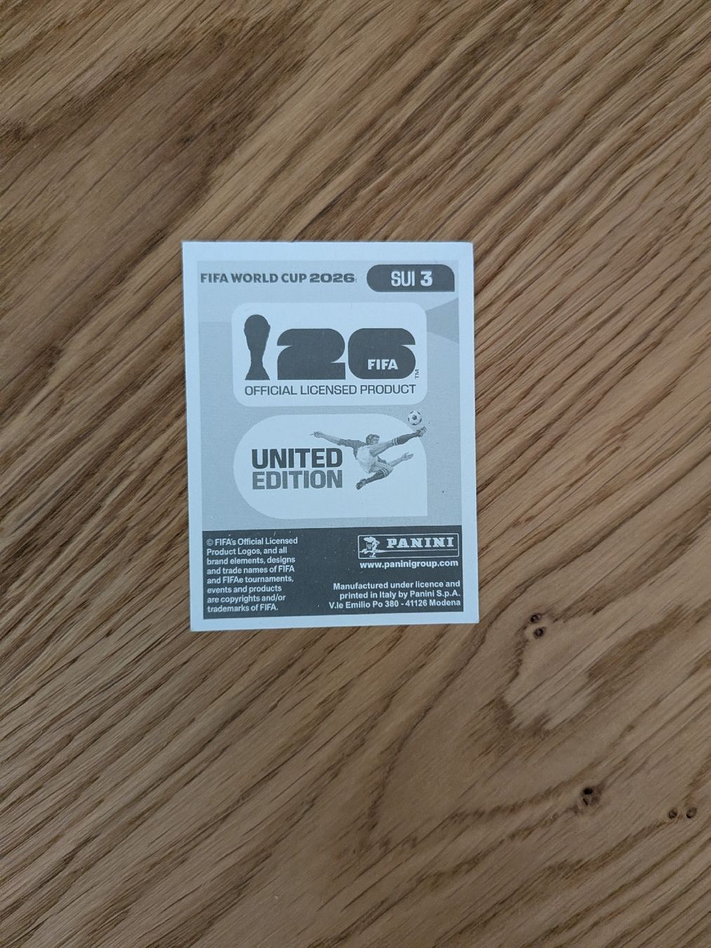 Panini Sammelbilder & Trading cards: Panini Bild SUI 3 – Neu (gemäss Beschreibung) aus Eschenbach SG von SanFranciscoCalifornia 1