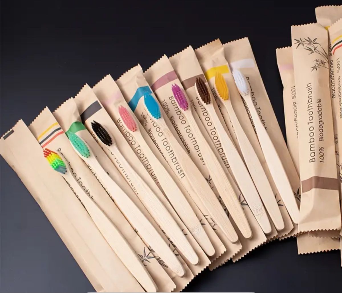 Cura dei denti: Bambus Zahnbürste – Nuovo e nell'imballaggio originale da Reinach BL venduto da Deinfashion