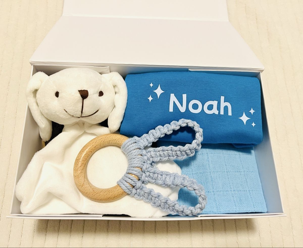 Giocattoli: Baby-Geschenkbox blau – Nuovo e nell'imballaggio originale da Lohn-Ammannsegg venduto da AmandaG1987