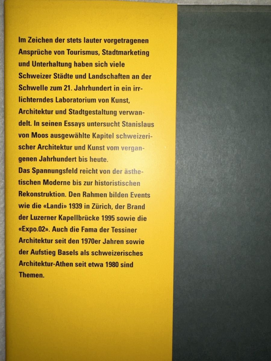 Bücher: Stanislaus von Moos Nicht Disneyland  – Neu (gemäss Beschreibung) aus Bern von schnupka 1