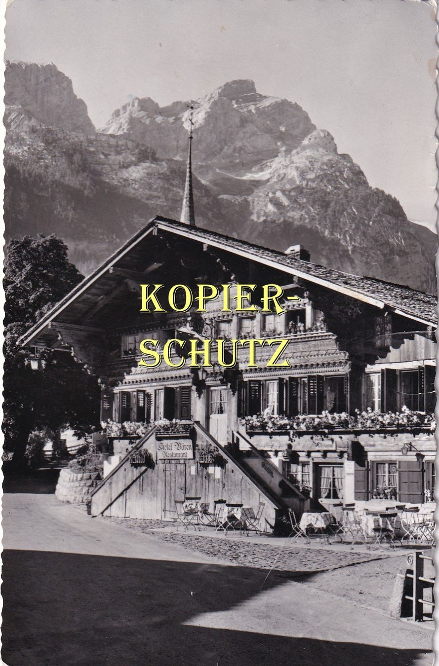 Cartoline postali: Gsteig - Gasthaus Bären /ay – Usato da Hombrechtikon venduto da Rudolf07