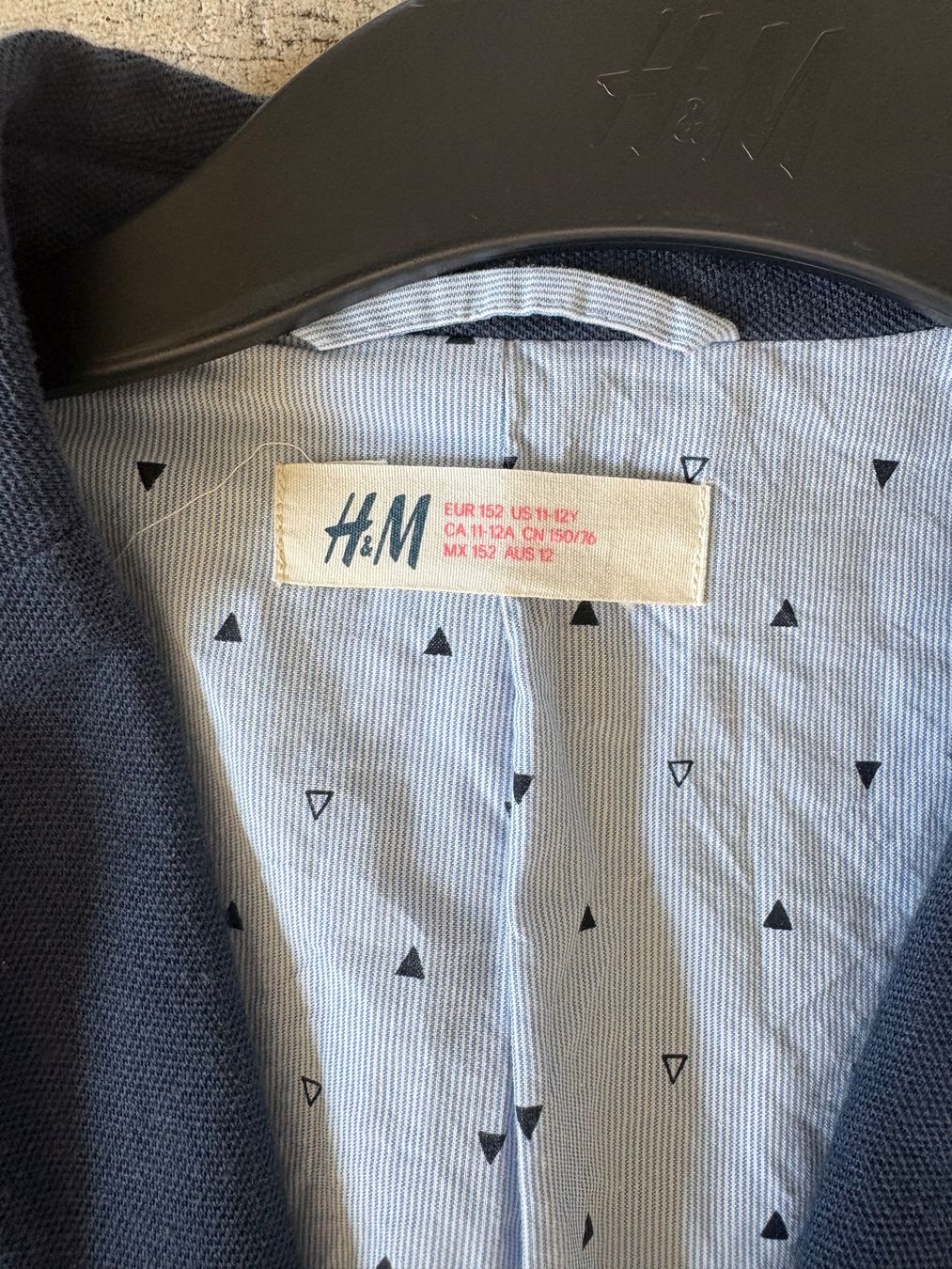 H&M Giacche & Cappotti: H&M Sakko dunkelblau Grösse 152 – Usato da Buchs ZH venduto da gavvier 1