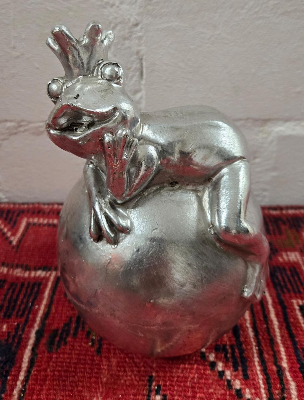 Tutte le decorazioni: Silberner Deko-Frosch König auf Kugel – Usato da Rheinsulz venduto da Dred 3