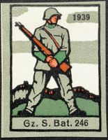 Grenz Schützen Bat 246, geschn, 2.WK, Wi Gz 170-2