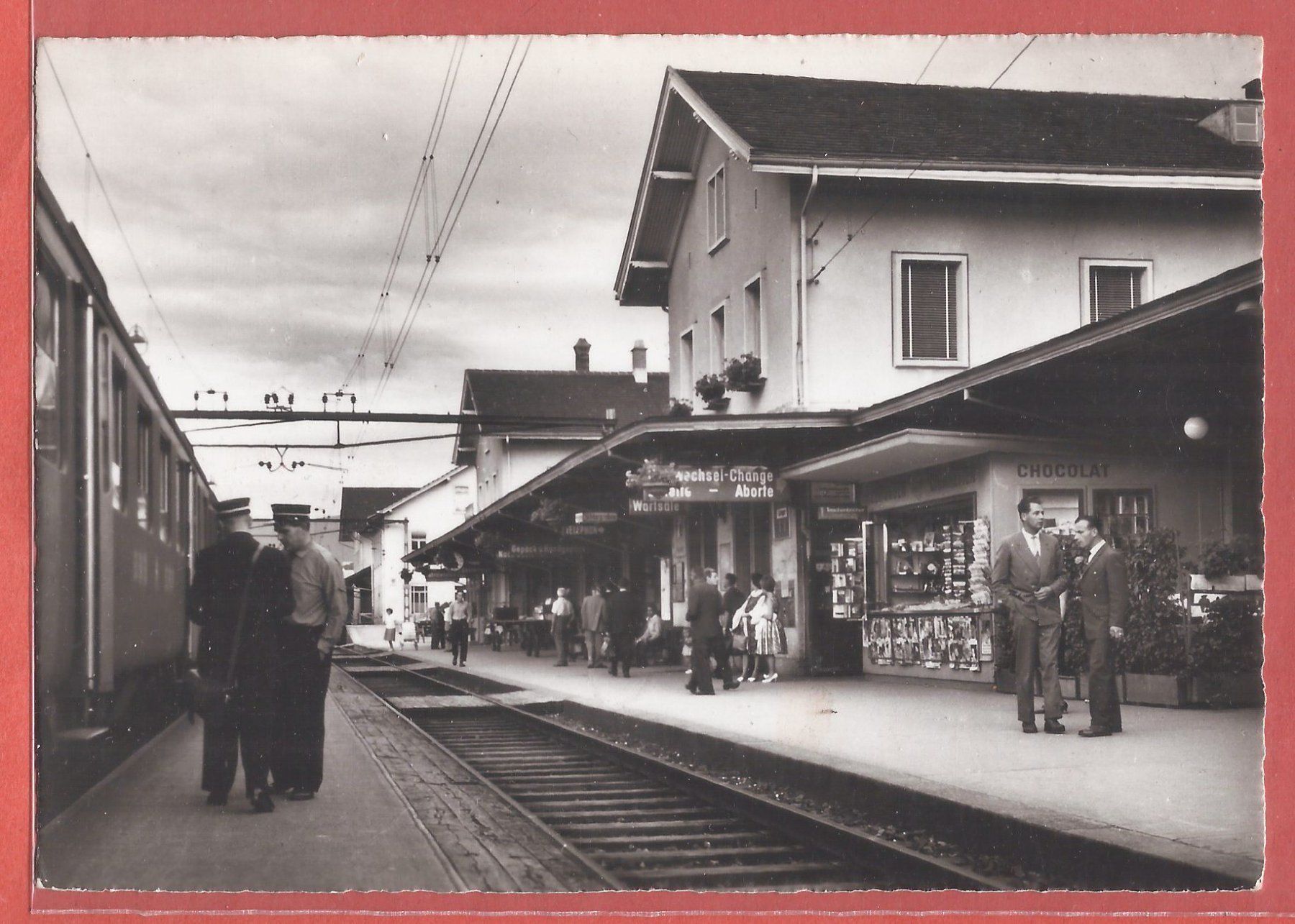Ansichtskarten: St. Margrethen Bahnhof - 1967 – Gebraucht aus Fislisbach von Porano