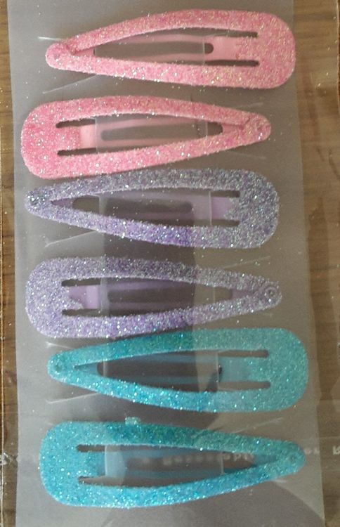 Set mit 2 Haarspangen Maxi Lila