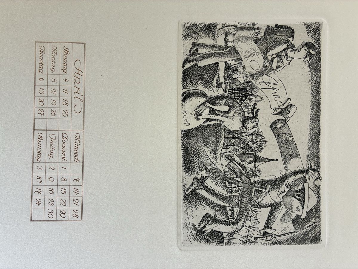 Libri: 1920 künstler kalender – Usato da Zürich venduto da LichtBleibt 2