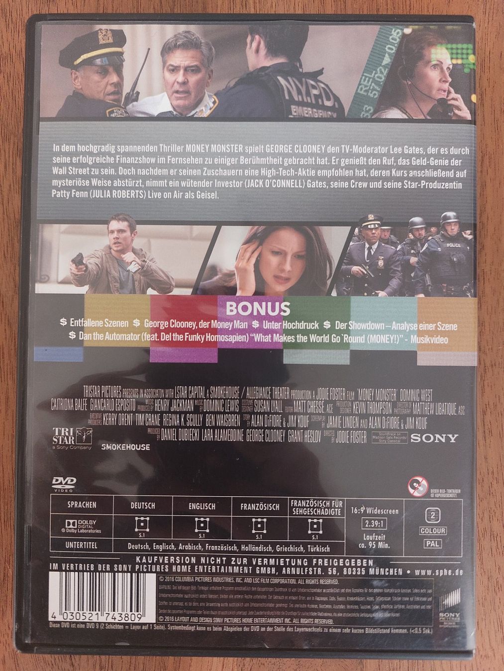 Tutti i DVDs: DVD - Money Monster – Usato da Rheinfelden venduto da FilmAuktion 1