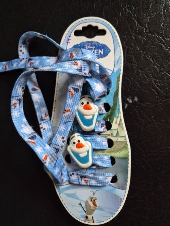 Disney Frozen Schuhbaender mit Olaf, neu und original!