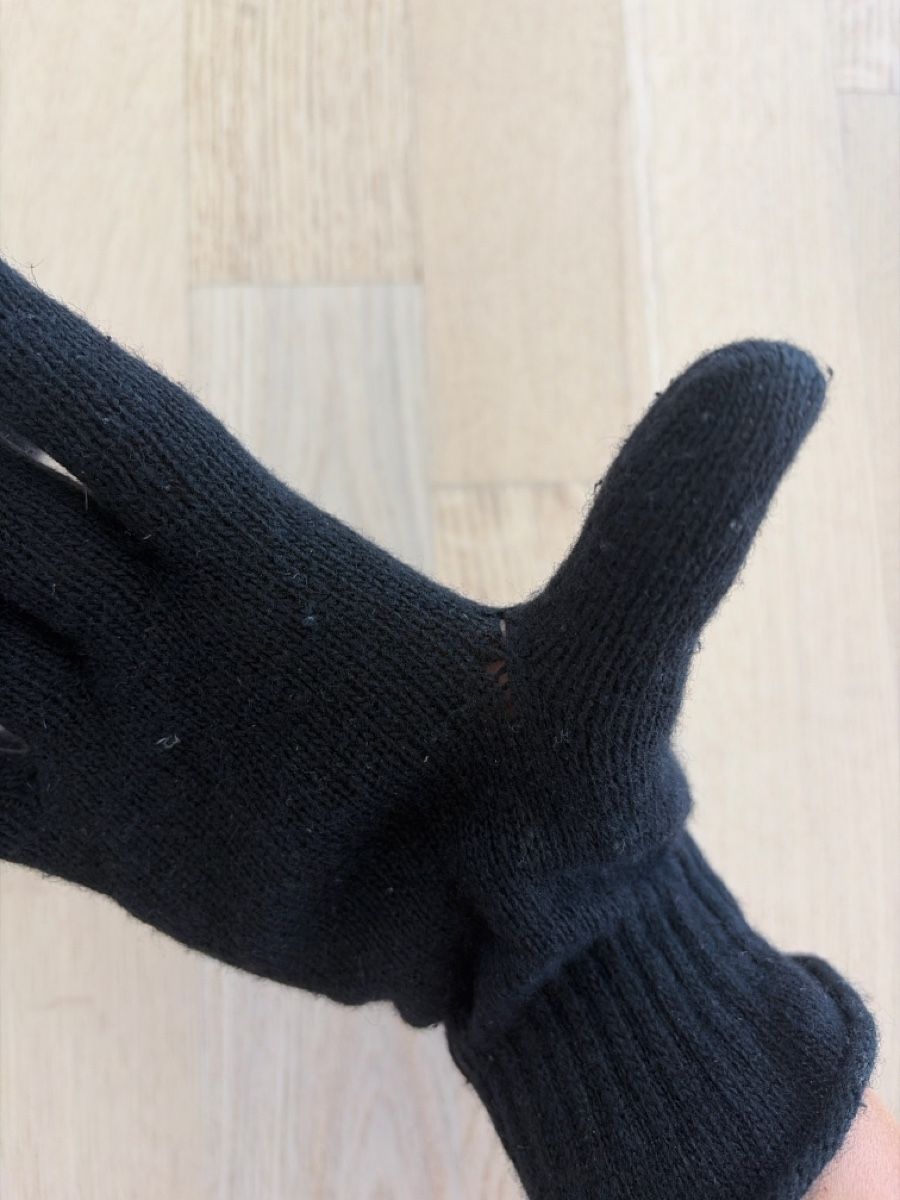Guanti & manicotti: Strickhandschuhe schwarz Wolle – Usato da Au ZH venduto da eac_gm25 1
