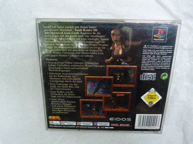 Sony Spiele: PlayStation Tomb Raider III – Gebraucht aus Nunningen von Rugeli69 1