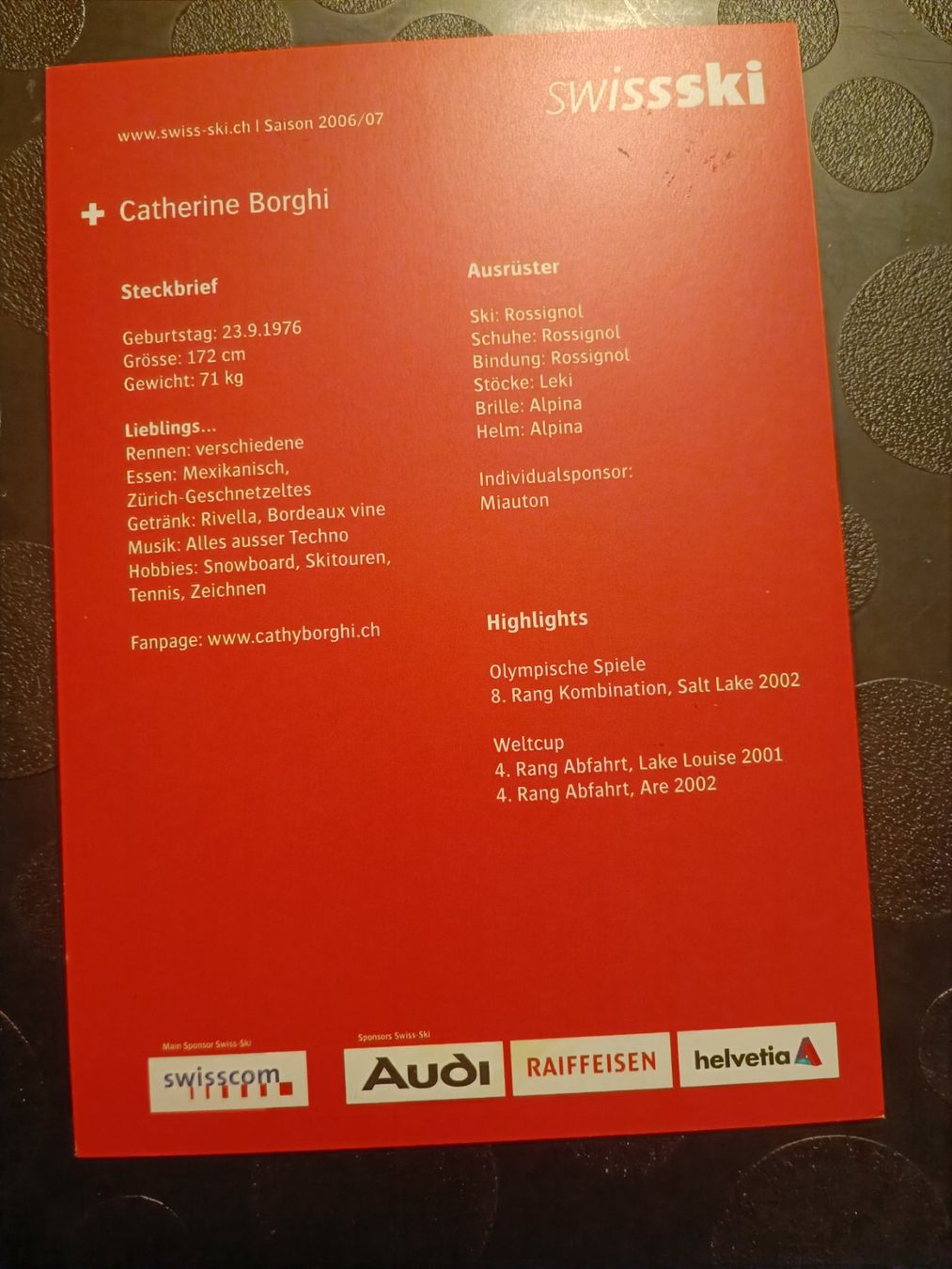 Autographes: Catherine Borghi - handsigniert – D'occasion à Menziken par Artographs 1