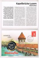 Numisbrief/Maximumkarte Kapellbrücke Luzern 93/94 ! Ab Fr.1!